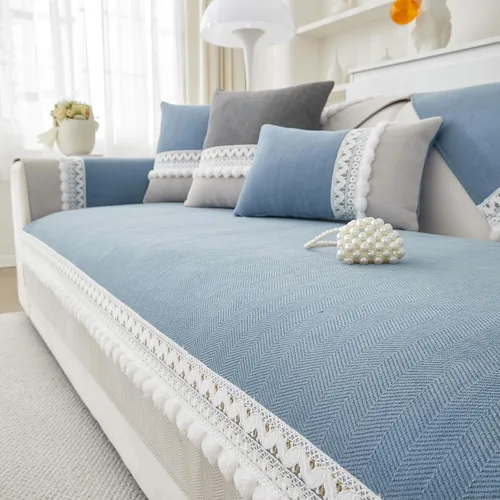 Vista 7 de VClife Funda para Brazo de Sofá Antideslizante Azul Fundas para Reposabrazos para Reclinable, Sillón, Sofá de Dos Plazas y Sofá 1 Pieza Funda Suave