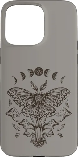 Vista 31 de Fairy Grunge Fairycore Aesthetic Goth Luna Moth Mushroom Case for iPhone 17