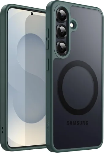Vista 33 de JETech Estuche magnético para Samsung Galaxy S24 5G, compatible con MagSafe, funda protectora para teléfono con parte trasera translúcida y mate a