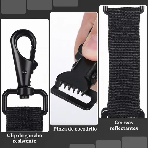 Vista 3 de Yingzhao 2 Pieces Firefighter Glove Clip for Work Safety Glove Holder Strap Belt Clip for Work Firefighter Rescue