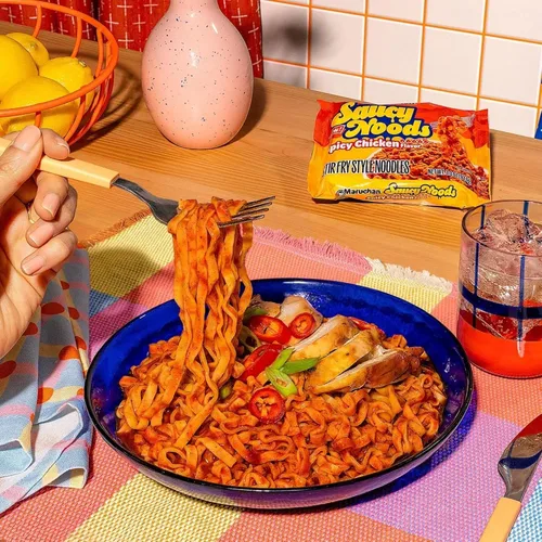Vista 5 de Maruchan Saucy Noods - Variedad estilo salteado, 3 sabores, 2 de cada uno