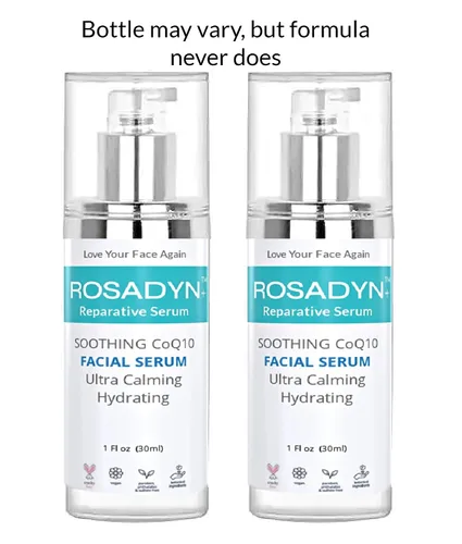 Vista 2 de Rosadyn Rosacea Serum 2-Pack Gel facial calmante, hidratante y crema antienvejecimiento en uno - Con ingredientes naturales y orgánicos