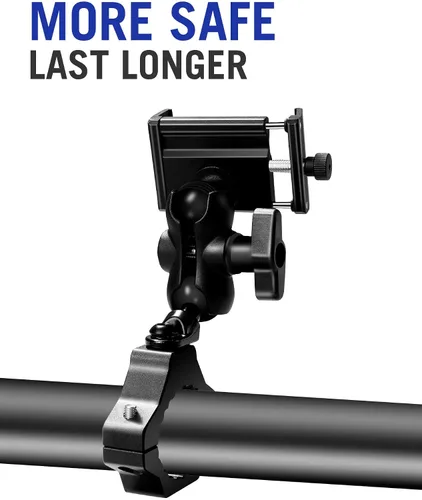 Vista 8 de ZIDIYORUO Soporte para teléfono UTV, soporte para teléfono SXS en barra de jaula enrollable de 1.75"-2", se adapta a dispositivos inteligentes