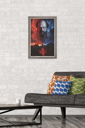Vista 2 de Trends International Netflix Stranger Things: Season 4 - Póster de pared de una hoja Murray, 14.725 x 22.375 pulgadas, versión enmarcada de madera