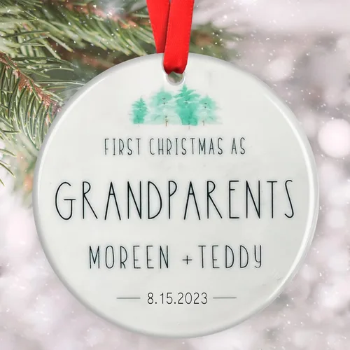 Vista 2 de Adornos familiares personalizados, adorno de Navidad familiar, decoración del hogar de Navidad, regalos de Navidad para la familia, adornos de árbol