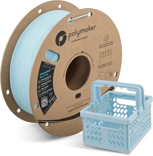 Vista 46 de Polymaker PLA Pro Filament 1.75mm 1KG Black, High-Impact Resistance Tough, High Speed Up to 300mm/s, Clean Surface, Low-Warp, Easy to Print on