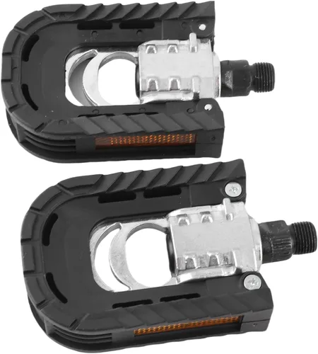 Vista 7 de Pedal plegable, 1 par de pedales plegables dobles para bicicleta de carretera, accesorio de bicicleta plegable