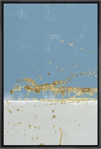 Vista 14 de IDEA4WALL Lienzo enmarcado para pared, acuarela pastel, cordillera, valle, ilustraciones abstractas, naturaleza, arte moderno, bohemio, decorativo