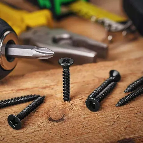 Vista 7 de Tornillos para madera #4 x 1/2", 100 tornillos de acero inoxidable 18-8 (304), cabeza plana Phillips, tornillos autorroscantes rápidos para paneles