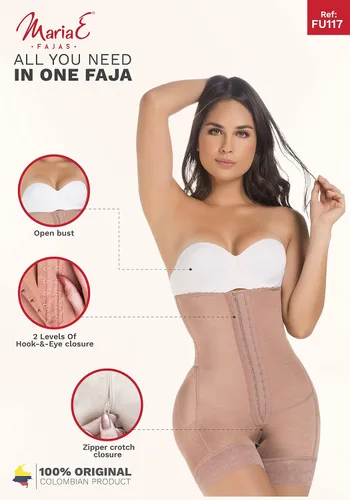 Vista 6 de MARIAE FU117 Fajas Colombianas Reductoras y Moldeadoras Post Surgery Stage 2 BBL - Prenda de compresión para mujer