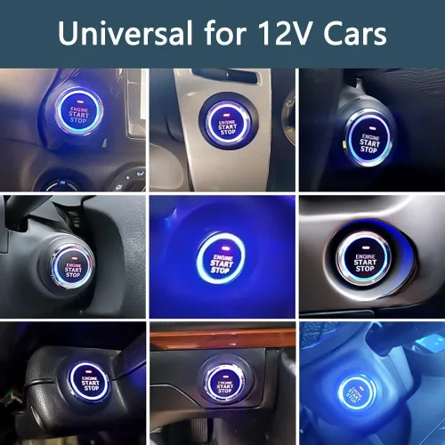Vista 4 de Arrancador de control remoto con control de bloqueo/desbloqueo de rango de 164 pies universal para automóviles de 12 V arranque de motor de entrada