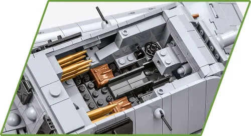 Vista 9 de COBI Colección histórica: Juego de construcción de tanques Panzerkampfwagen E-100 de la Segunda Guerra Mundial, 1511 piezas