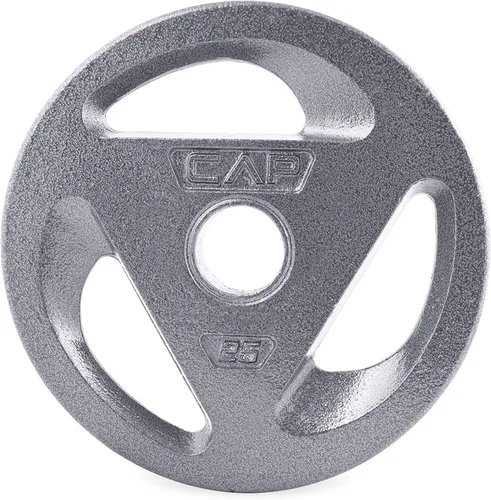 Vista 3 de Disco olímpico CAP Barbell, de 2 pulgadas y plateado