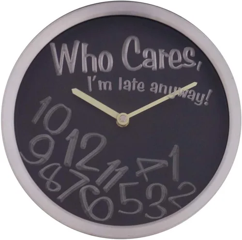 Vista 2 de ADVPRO nc0465-b Who Care I'm Late Anyway Bar Beer Gift Decor Neon LED Reloj de pared