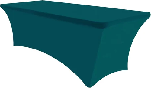 Vista 12 de Eurmax USA - Manteles rectangulares ajustables de elastano de 4 pies, mantel elástico para bodas, eventos o para decorar la mesa del patio