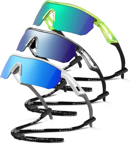 Vista 15 de Kids Sunglasses Youth Baseball Sunglasses for Boys Girls 3-12 Polarized Softball Sports Goggles UV Protection