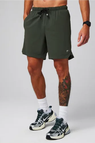 Vista 28 de Fabletics The One - Pantalón corto para hombre (forro), entrenamiento, natación, ligero, de secado rápido, bolsillo con cremallera, tejido elástico