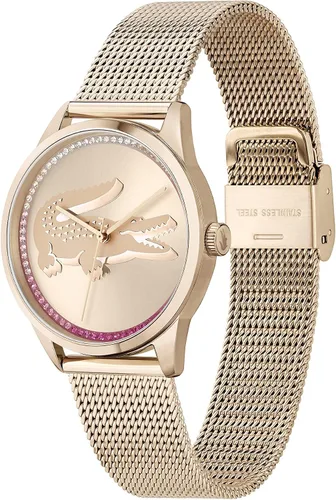 Vista 2 de Lacoste Reloj de cuarzo LadyCroc para mujer Carnation