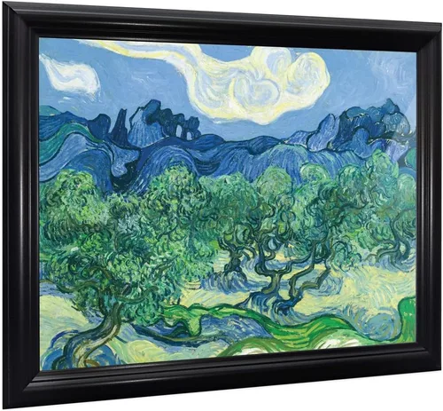 Vista 24 de Vincent Van Gogh - Arte de pared enmarcado con diseño de flores de almendra, maravilloso para exhibir en la cocina, el baño o la decoración