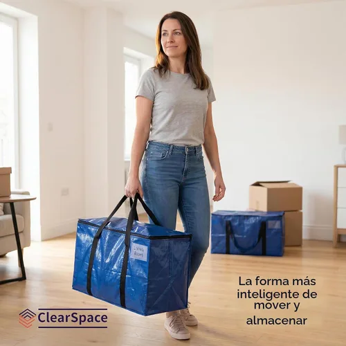 Vista 7 de ClearSpace Bolsas de mudanza resistentes o contenedores de almacenamiento