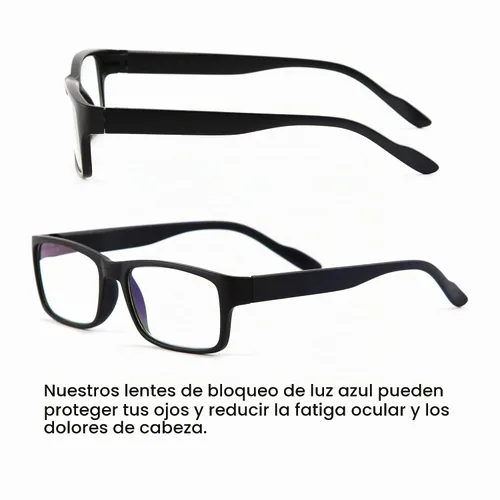 Vista 3 de Readerest - Lentes para lectura con bloqueo de luz azul, bisagras de resorte, protección UV Negro