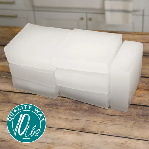 Vista 2 de Direct Candle Supply - Cera de vela de parafina para el hogar totalmente refinada de 10 libras, cera de parafina para fabricación de velas, cera