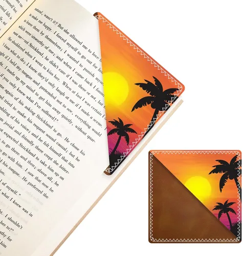 Vista 19 de Marcadores de Cuero Personalizados, Accesorios de Libro Divertidos y Lindos para Amantes de la Lectura, Marcadores de Páginas Irrompibles
