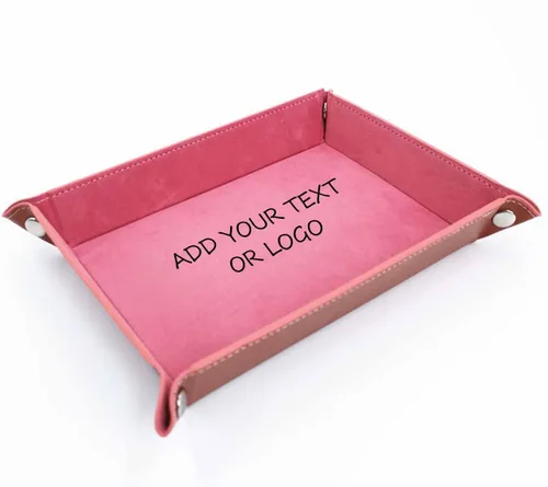 Vista 12 de AIFLM Bandeja de almacenamiento de cuero personalizada para papá, bandeja de valet de piel sintética para papá, regalos únicos de cumpleaños de hija