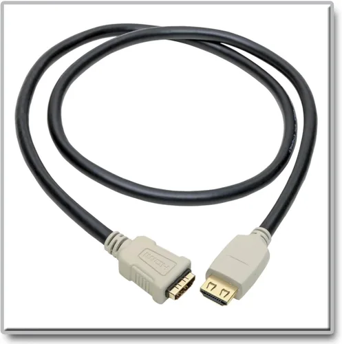 Vista 2 de Tripp Lite Cable extensor HDMI 2.0B de alta velocidad 4K con conectores de agarre (M/F), negro, 3 pies (P569-003-2B-MF)