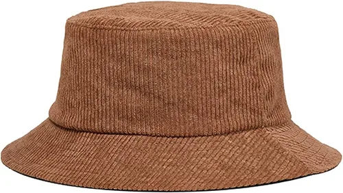 Vista 3 de Sombrero de pescador reversible de pana, unisex, de algodón, lona de sarga de algodón, sombrero de pesca solar 1#negro (reversible-negro)