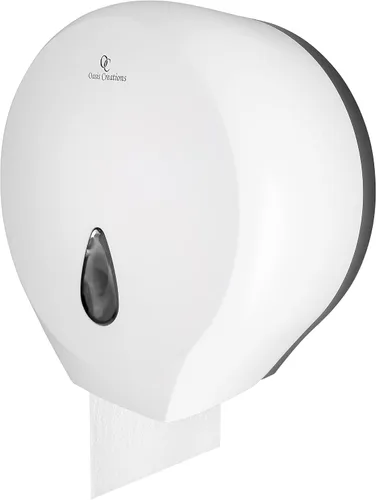 Vista 8 de Oasis Creations - Dispensador de papel higiénico de un solo rollo, color negro