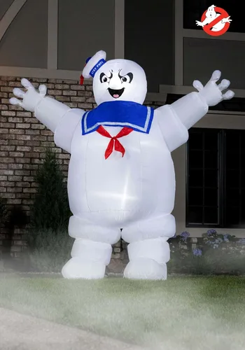Vista 2 de Disfraces divertidos 8FT Ghostbusters Inflables Stay Puft Marshmallow Man