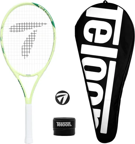 Vista 5 de Teloon Raquetas de tenis recreativas para adultos - Raqueta de tenis de 27 pulgadas para hombres y mujeres, estudiantes universitarios, raqueta