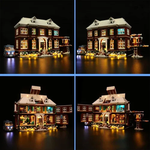 Vista 8 de VONADO Kit de luz LED compatible con el juego Lego Home Alone - Versión musical