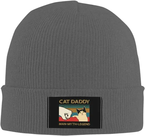 Vista 2 de Cat Daddy Man Myth Legend,Warm and Cozy Winter Beanie Hat Perfect for Cold Weather Outdoor Activities