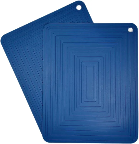 Vista 12 de Juego de salvamanteles de silicona, salvamanteles para platos calientes, ollas y sartenes calientes, 9 x 12 pulgadas, almohadillas calientes de A