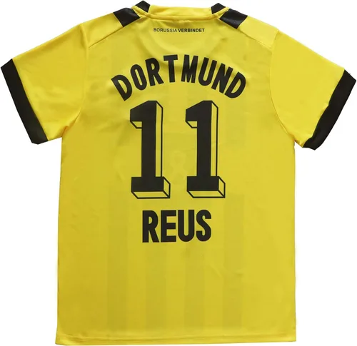 Vista 2 de CEKFAX Dortmund Home #9 Erling Haaland Reus #11 - Conjunto de calcetines cortos de fútbol para niños, tallas juveniles