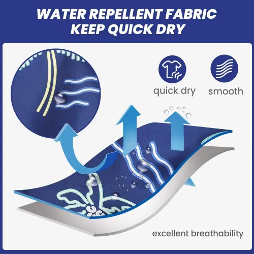 Vista 4 de Maamgic Traje de baño de secado rápido, para hombre, bermudas para nadar, pantalones cortos de 7 con forro de malla
