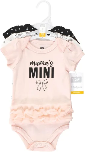Vista 495 de Hudson Baby baby-girls Cotton Bodysuits 3-pack