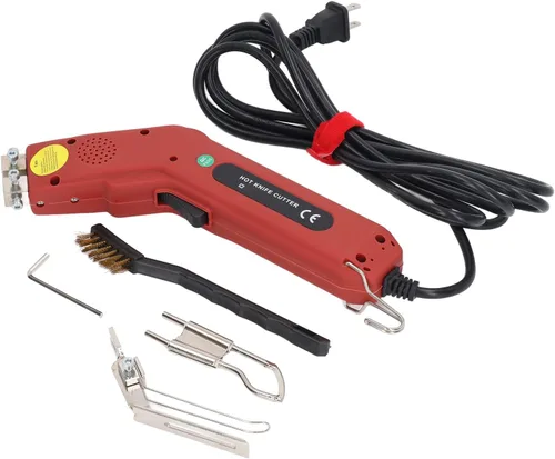 Vista 7 de Eléctrico caliente 752 °F 100W ajuste continuo cortador de tela de corte conjunto de herramientas de corte