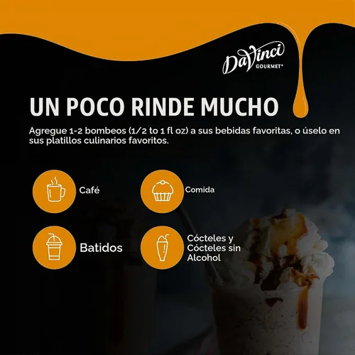 Vista 4 de DaVinci Gourmet - Salsa de chocolate sin azúcar, 64 onzas