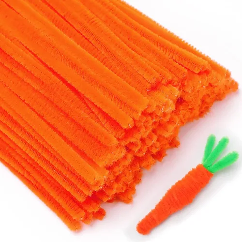 Vista 20 de Eppingwin 200 limpiapipas, limpiadores de pipas con purpurina, suministros de manualidades, tallos de felpilla de 10 colores para proyectos