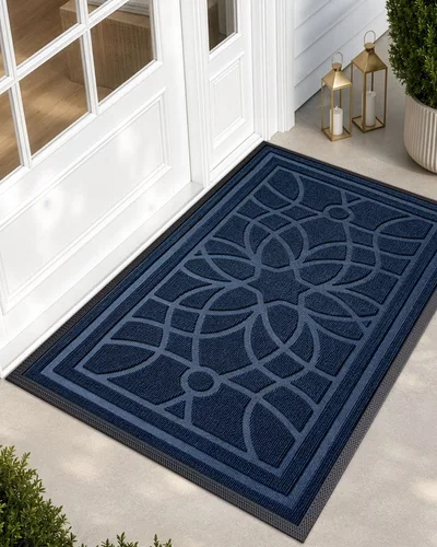 Vista 25 de DEXI Tapete para puerta delantera, entrada exterior, 24 x 36 pulgadas Negro