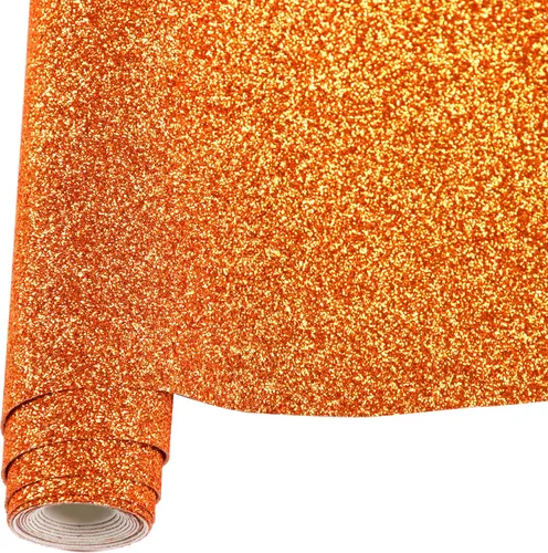 Vista 8 de HGUAN Rollos de piel sintética con purpurina de color sólido de 12 x 53 pulgadas, sábanas de piel sintética muy adecuadas para hacer manualidades