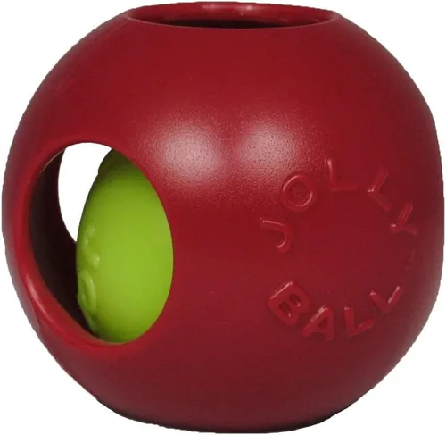 Vista 4 de Jolly Pets Teaser Ball - Juguete para perro, pequeño, 4.5 pulgadas, color azul