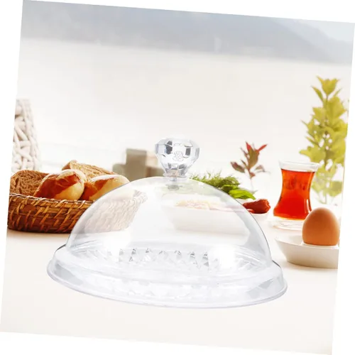 Vista 9 de UPKOCH Soporte transparente para tartas de polipropileno con tapa, tapa de cúpula, 12 "x 12
