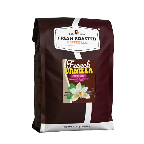 Vista 18 de Fresh Roasted Coffee, Amaretto - Café saborizado, 12 onzas, tostado medio, Kosher, grano entero