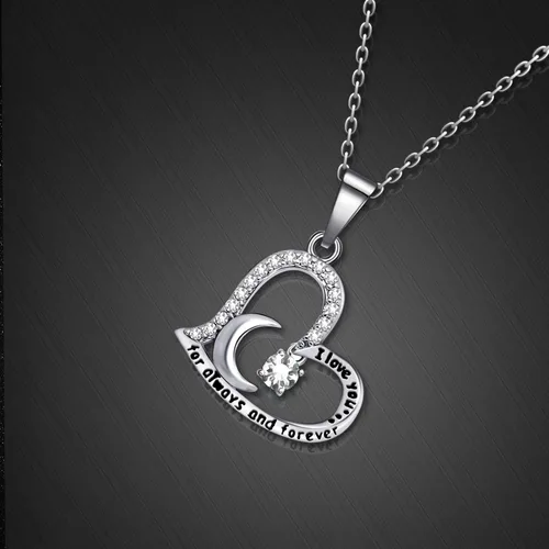 Vista 3 de Collar con colgante de piedra natal, regalo de cumpleaños para mujeres y niñas, Metal