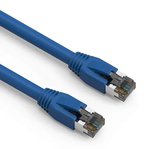 Vista 8 de Cable de red LAN de Internet RJ45 Cat8 RJ45 de 0.5 pies, interior/exterior, 24 AWG – Último 40Gbps 2000Mhz, resistente a la intemperie S/FTP