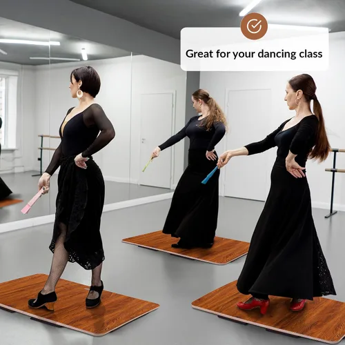 Vista 3 de ODOXIA Tap Board for Tap Dancing Portable Dance Floor for Any Surface Cushioned Tap Dance Floor Tap Dance Floor Mat Dance Practice Floor